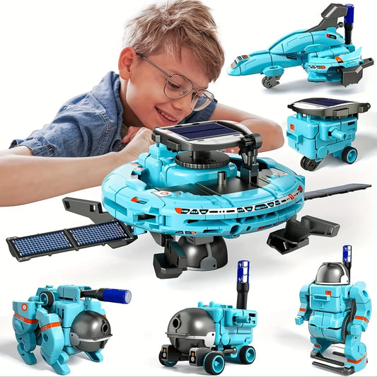 6-in-1 STEM Solar Robot Kit – Educational Science Building Toy for Kids - Kidz Garage
