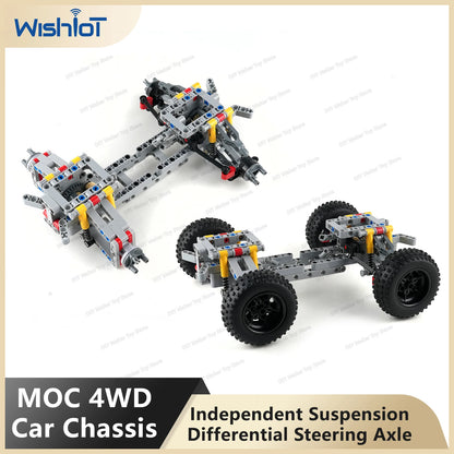 4WD Suspension & Differential Steering Axle Building Kit - Educational STEM Toy - Kidz Garage