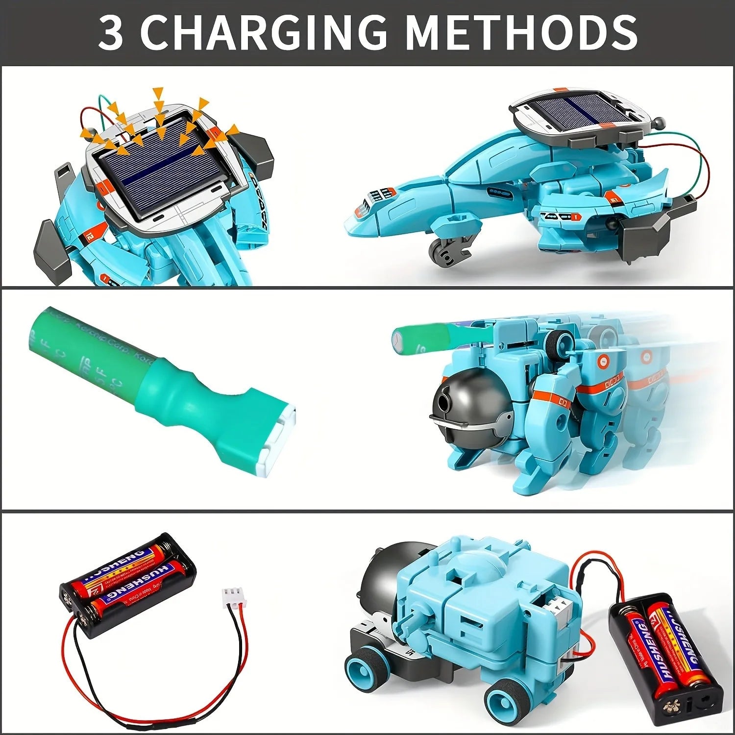 6-in-1 STEM Solar Robot Kit – Educational Science Building Toy for Kids - Kidz Garage