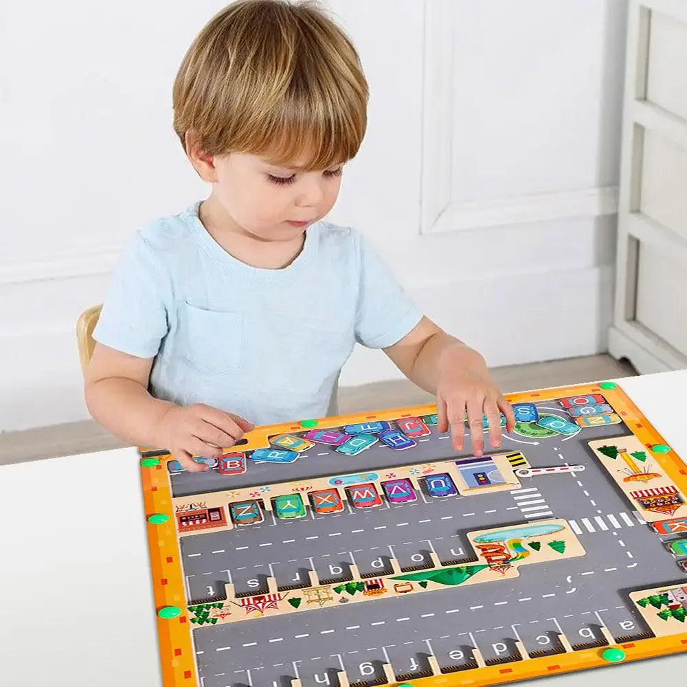 Montessori Magnetic Alphabet Maze Puzzle – Educational Toy - Kidz Garage