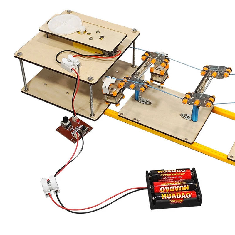 Sightseeing Cable Car System Model – Wooden DIY Science & Physics Kit for Kids - Kidz Garage