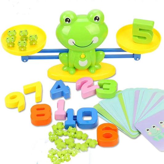 STEM Montessori Frog Balance Math Game – Educational Counting Toy for Kids Ages 3+ - Kidz Garage