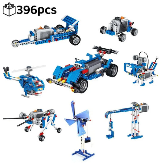 STEM DIY Programming Kit – 396-Piece Educational Building Block Set for Kids - Kidz Garage