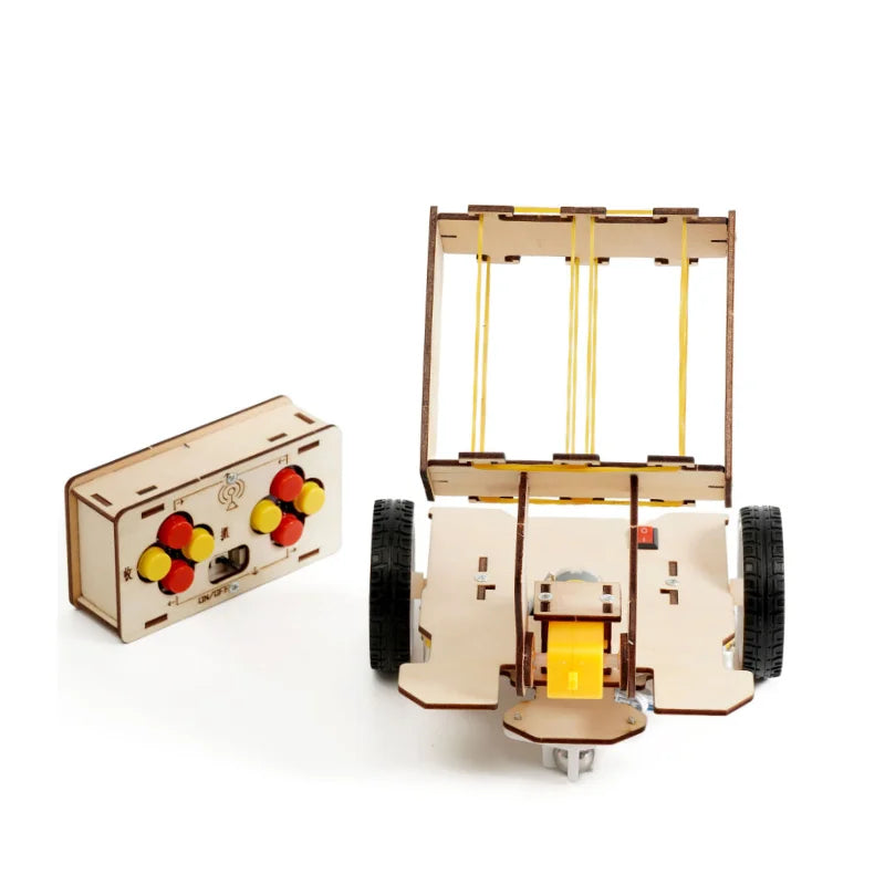 DIY Remote Pick-Up Ball Car Kit – Wooden STEM Science Experiment Toy for Kids - Kidz Garage