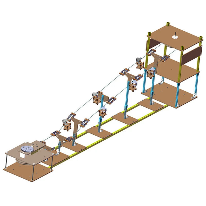 Sightseeing Cable Car System Model – Wooden DIY Science & Physics Kit for Kids - Kidz Garage