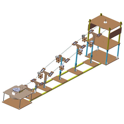 Sightseeing Cable Car System Model – Wooden DIY Science & Physics Kit for Kids - Kidz Garage