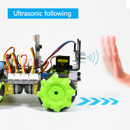 4WD Mecanum Smart Robot Car + 18 Projects – Python & C Programmable STEM Kit - Kidz Garage