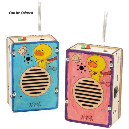 DIY Wireless Walkie-Talkie Model – STEM Science Experimental Toy Kit for Kids - Kidz Garage