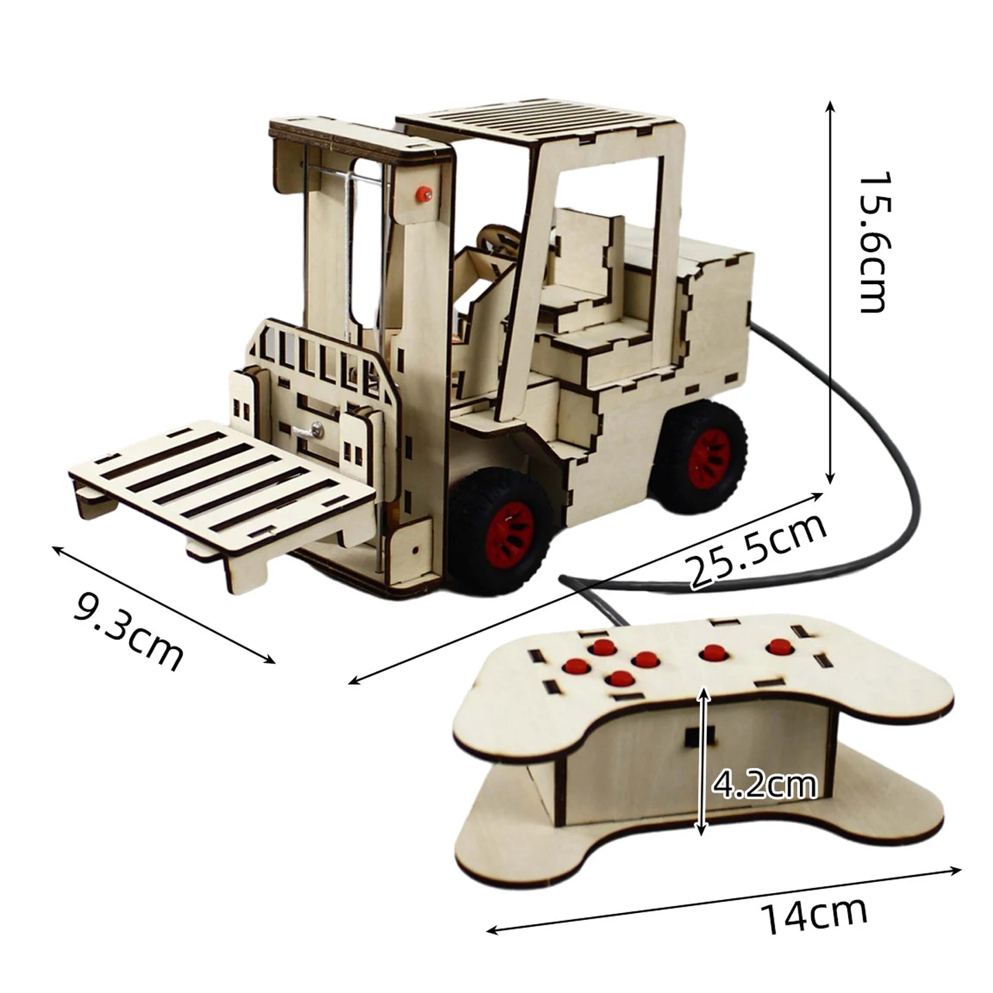 Remote Controlled Forklift Model – DIY Technology & Physics Puzzle Kit - Kidz Garage