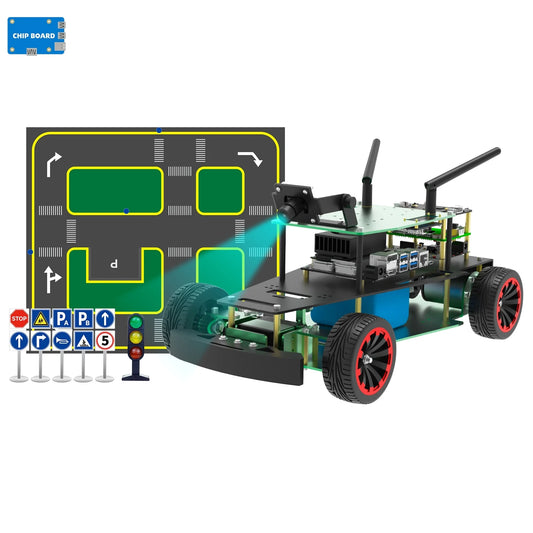 ROS-Enabled Ackermann Steering Robot with AI Model Training & Vision Recognition - Kidz Garage