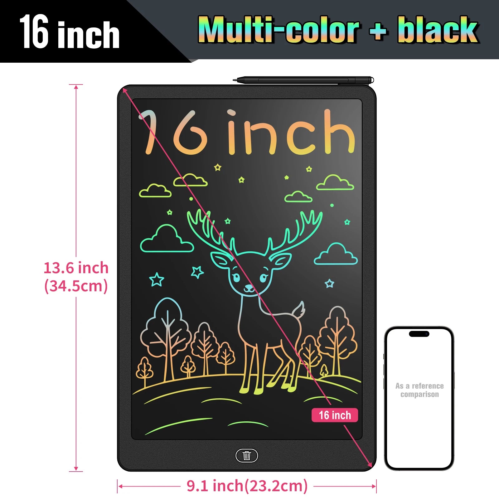 Erasable Electronic Drawing Board for Learning & Creativity - Kidz Garage