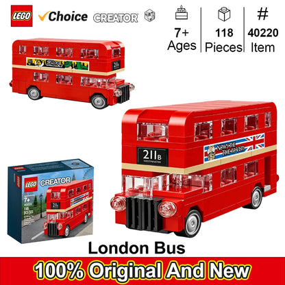 Double Decker London Bus Building Blocks Set – 118-Piece Educational Brick Toy for Kids - Kidz Garage