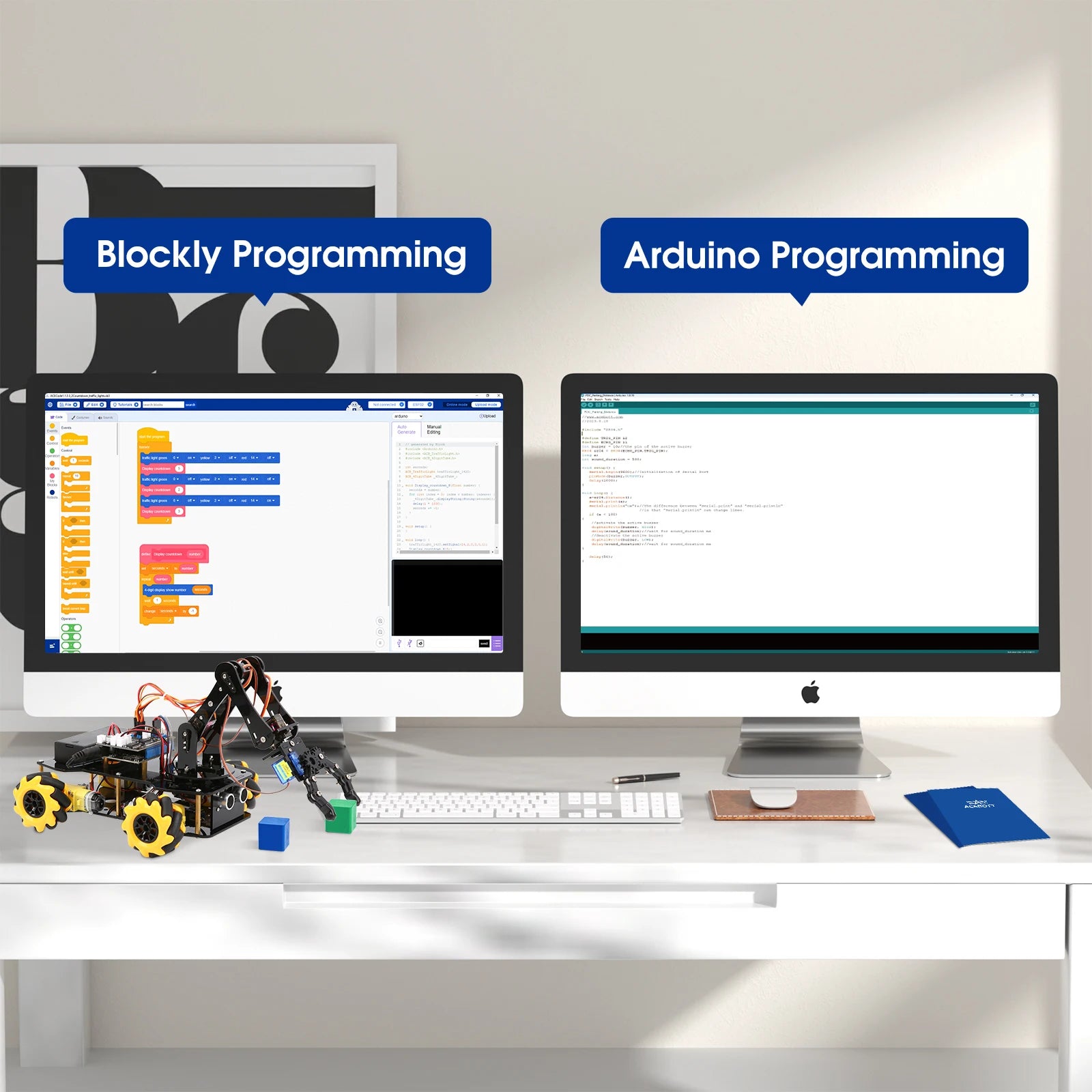 Robot Arm Learning Kit – WiFi Smart Car for STEM & STEAM Education - Kidz Garage