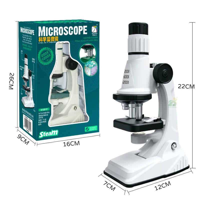 Kids Science Microscope Toy – STEM Learning Kit for Young Explorers (Ages 3+) - Kidz Garage