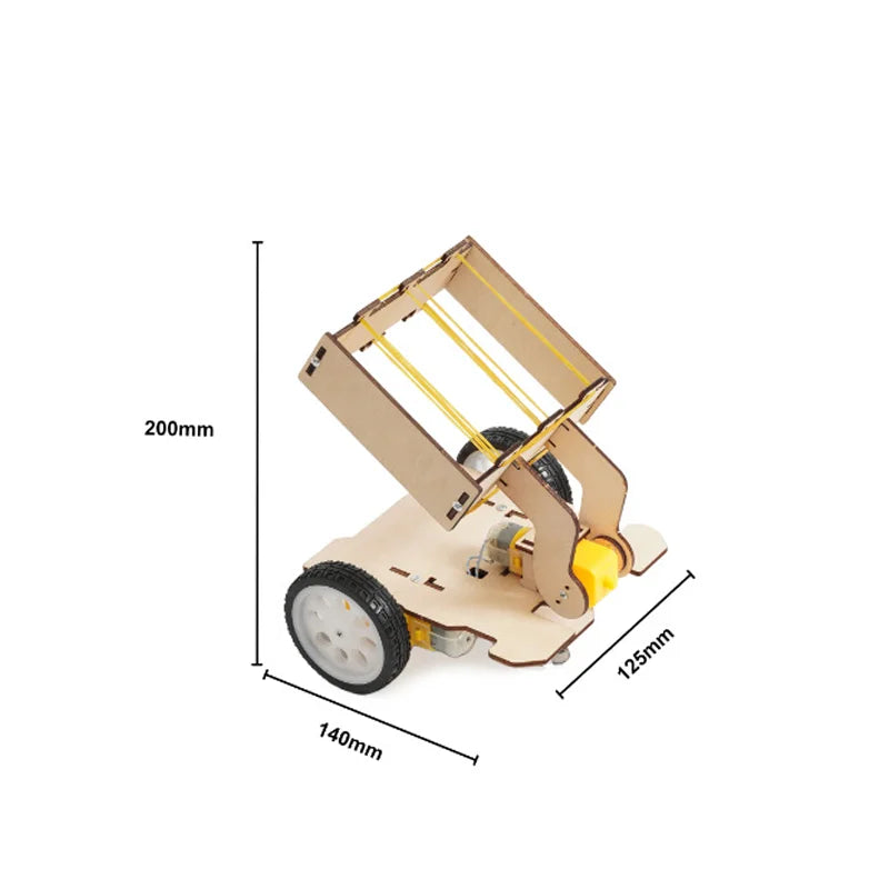 DIY Remote Pick-Up Ball Car Kit – Wooden STEM Science Experiment Toy for Kids - Kidz Garage