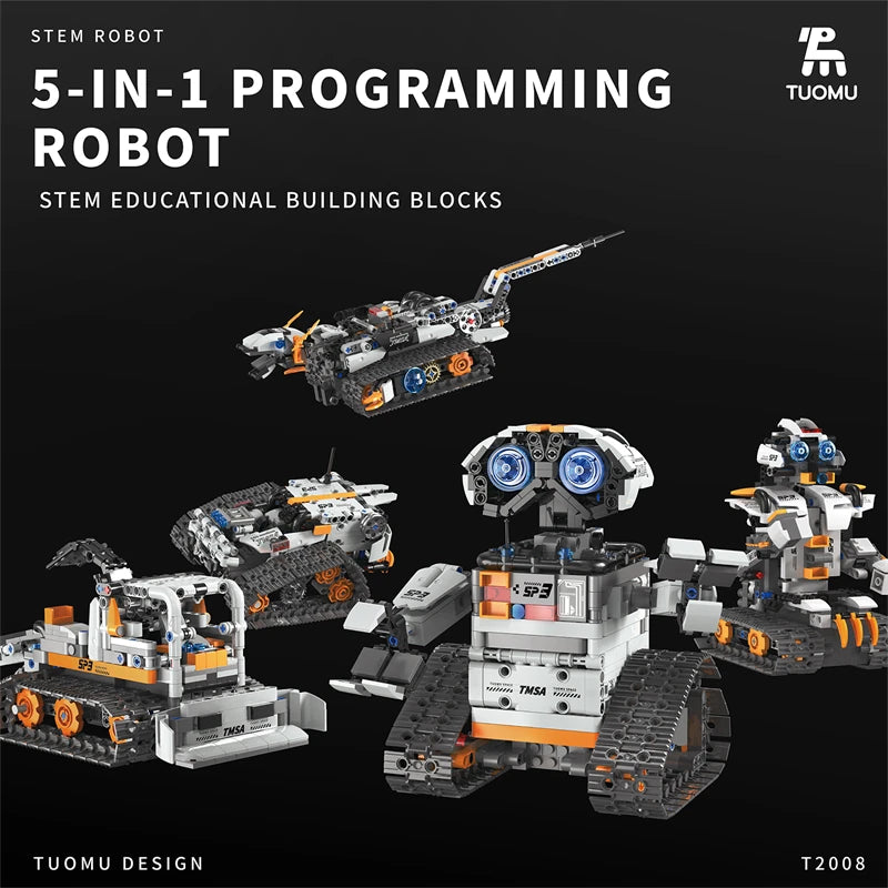 Multi-Axis Programmable Robotic Arm Building Blocks – STEM Learning Kit - Kidz Garage
