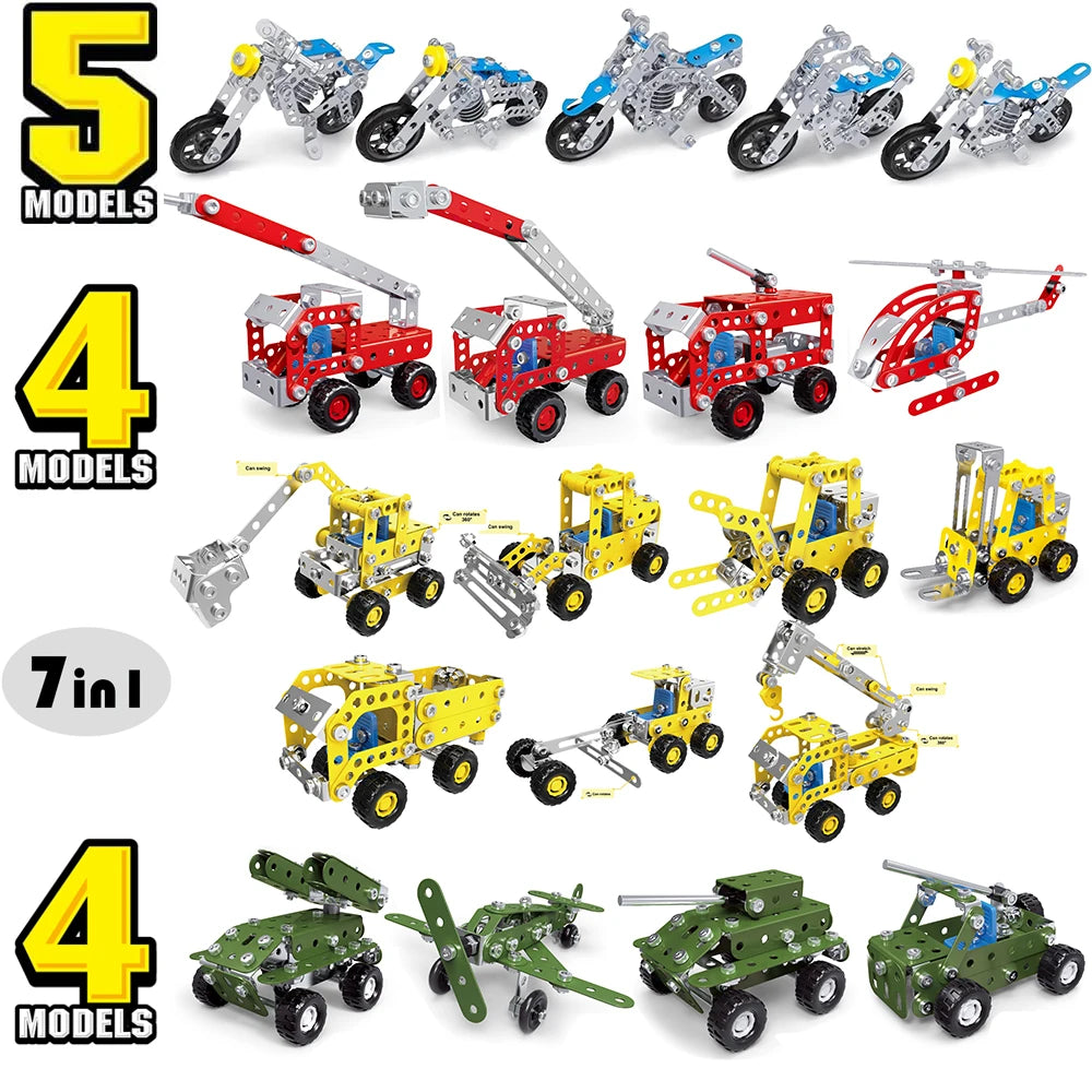 Creative DIY 3D Model Building Blocks – Variable Shape Assembly Toy for Kids - Kidz Garage