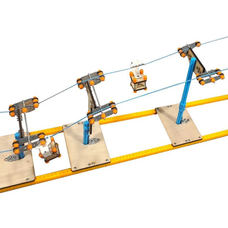 Sightseeing Cable Car System Model – Wooden DIY Science & Physics Kit for Kids - Kidz Garage