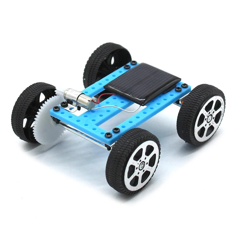 DIY Handmade Assembled Solar Energy Toy Car – Creative Science Physical Gizmo Learning Kit for Kids - Kidz Garage